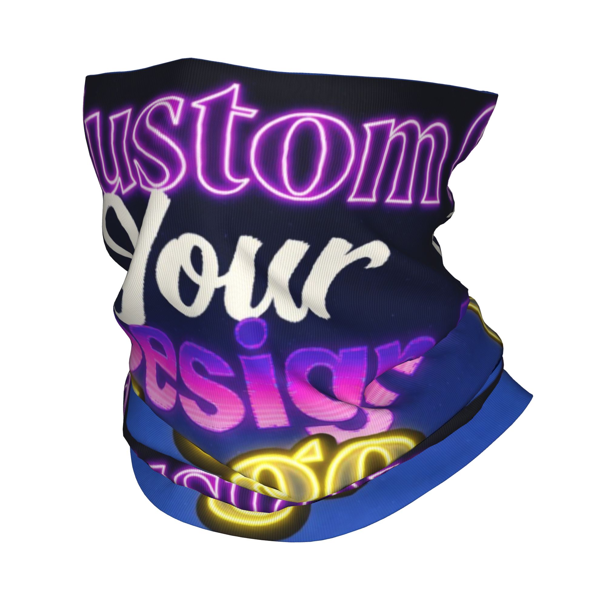 Neck Gaiter Face Cover - Custom Custom Your Design Logo Bandana