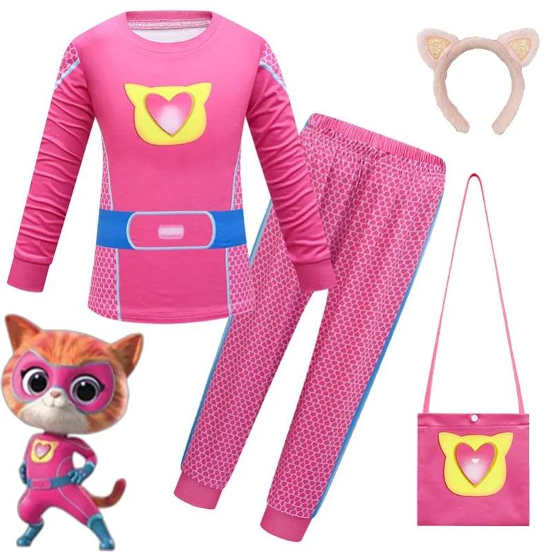 Kids Face Mask - Children SuperKitties Halloween Cartoon Boys Cosplay