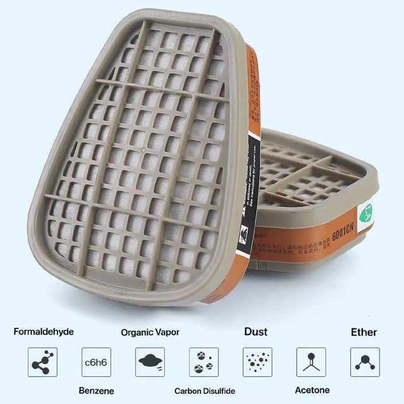 Anti Pollution Mask - Activated Carbon 6001 Cartridges 5N11 Cotton