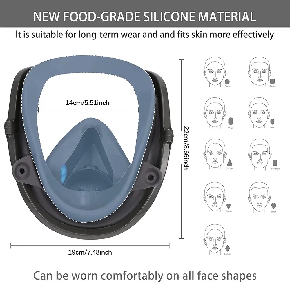 6800 Anti-Fog Gas Mask, Indust - Anti Pollution Mask recension och pris