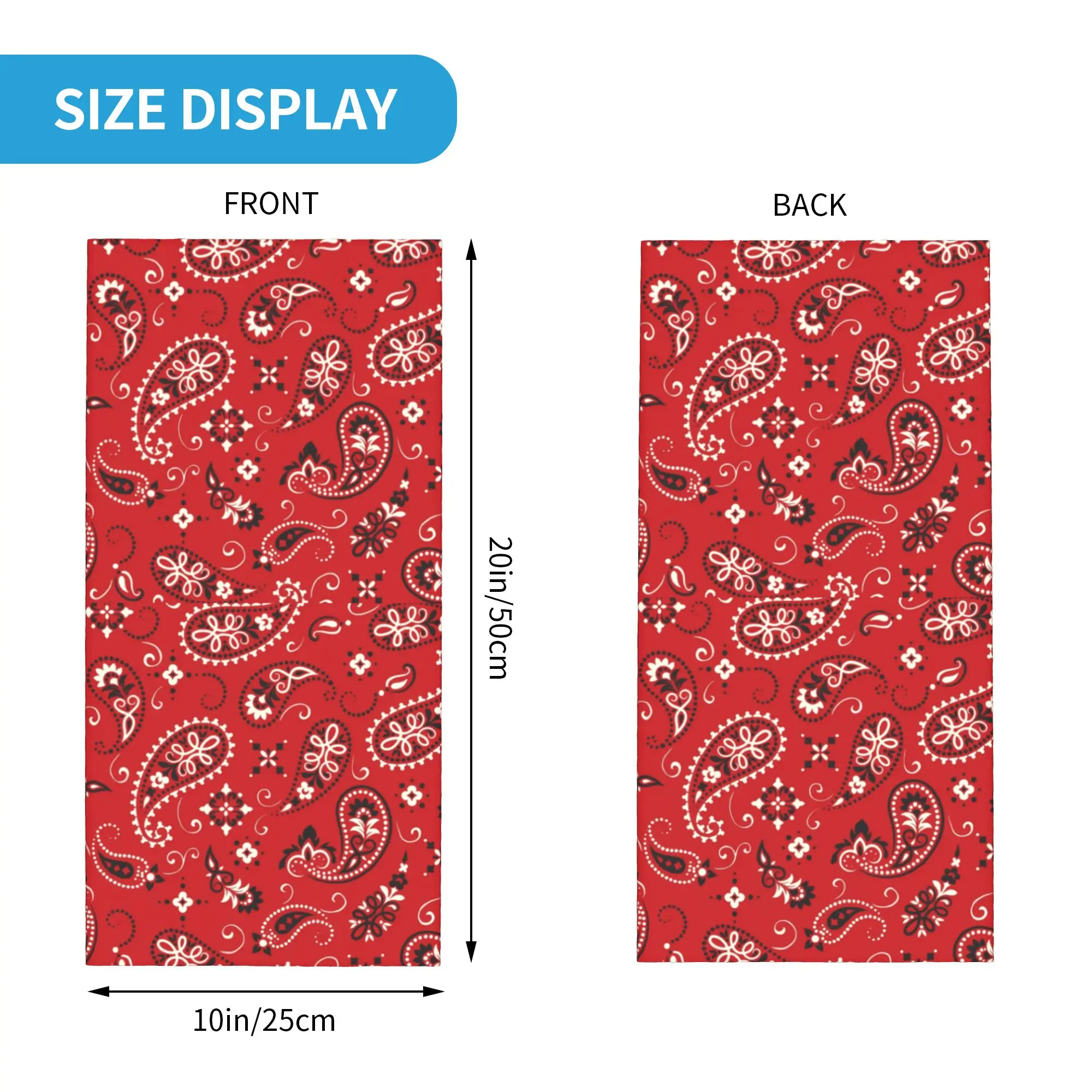 New Red Bandana Bandana Neck G - Neck Gaiter Face Cover recension och pris