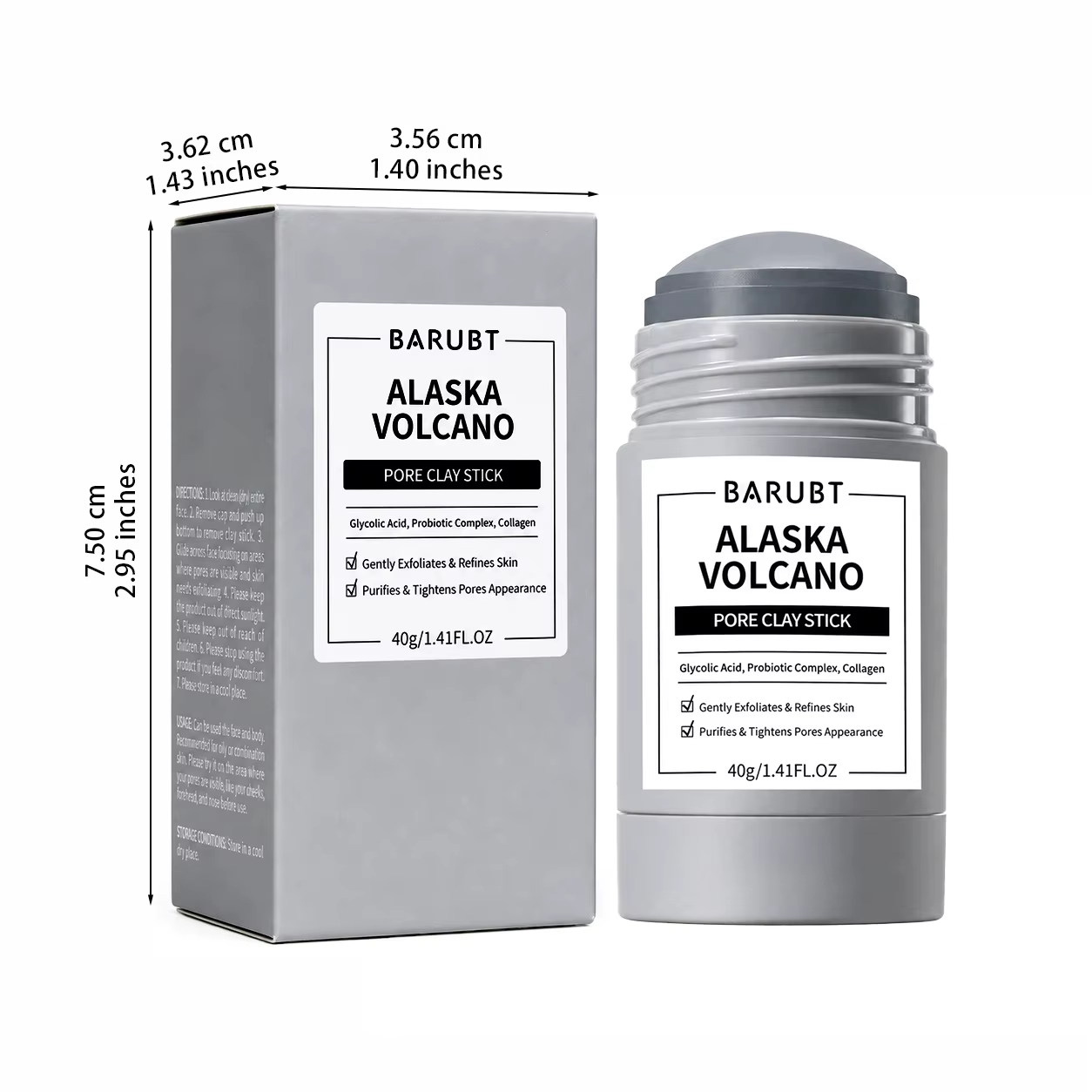 Alaska Volcano Pore Clay Stick - Dust Mask Construction recension och pris