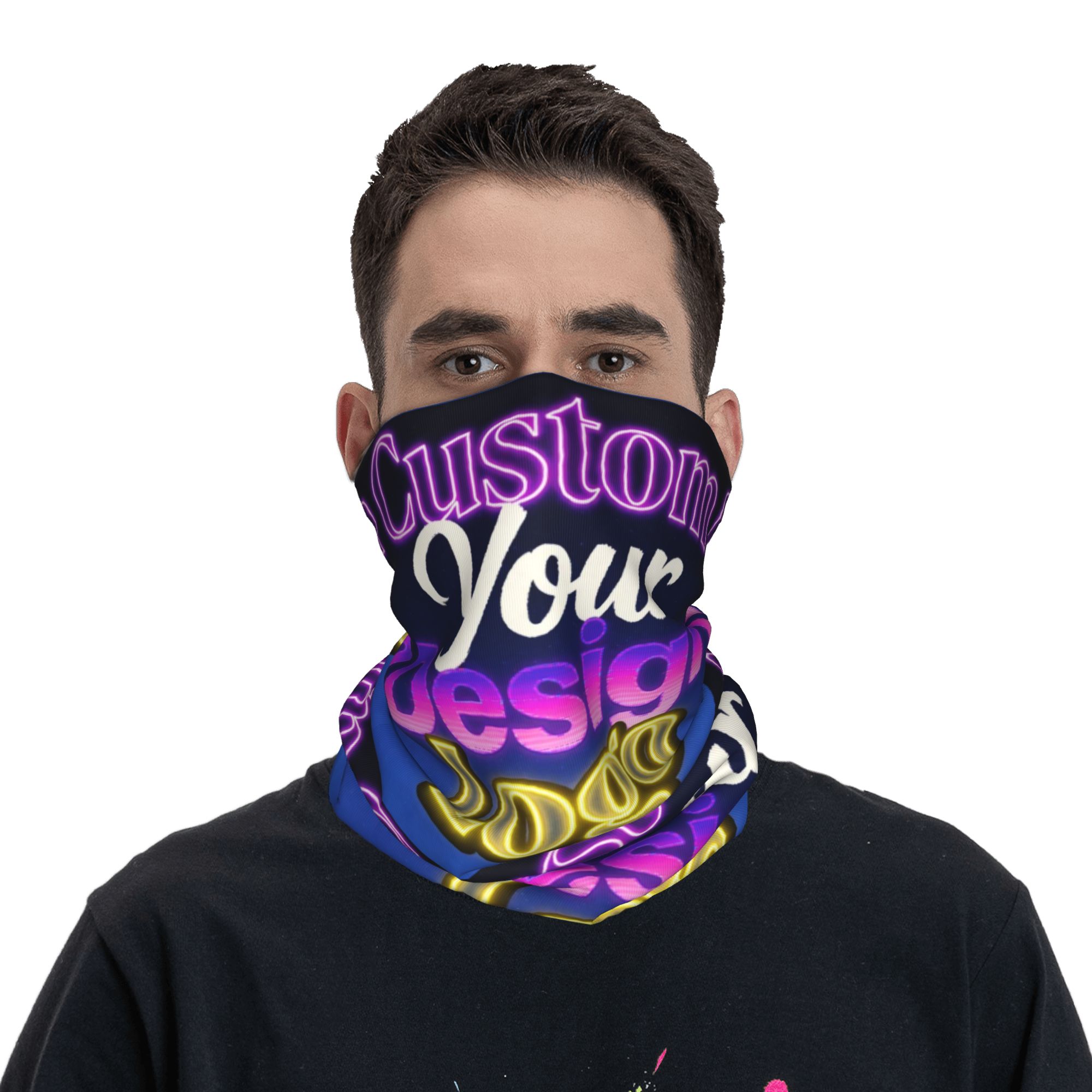 Custom Custom Your Design Logo - Neck Gaiter Face Cover recension och pris