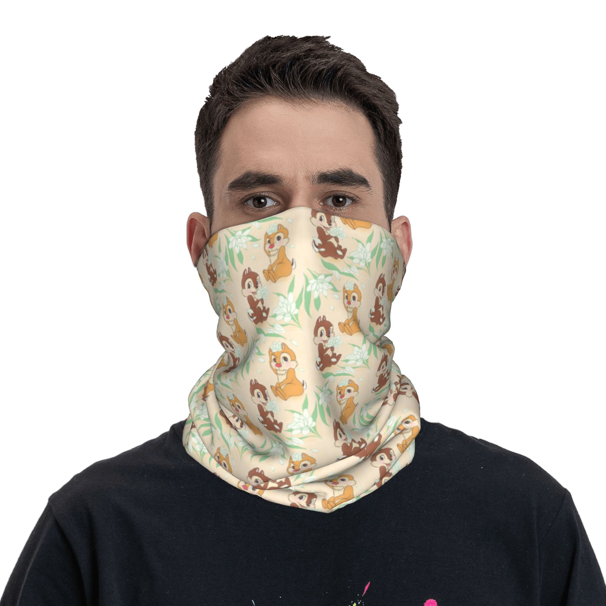 Custom Cute C-Chip And D-Dale  - Neck Gaiter Face Cover recension och pris