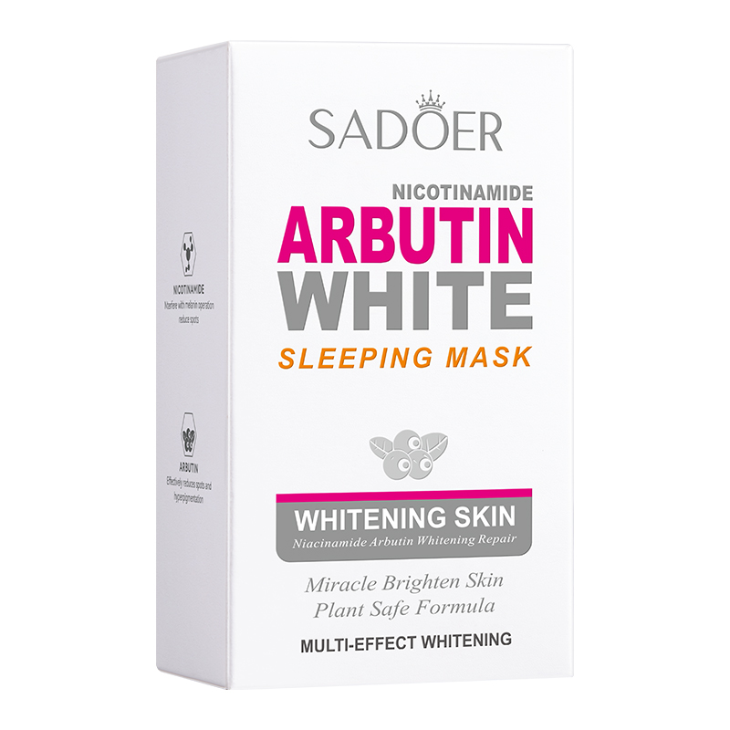 20pcs/box SADOER Arbutin Sleep - Face Mask Storage Box recension och pris