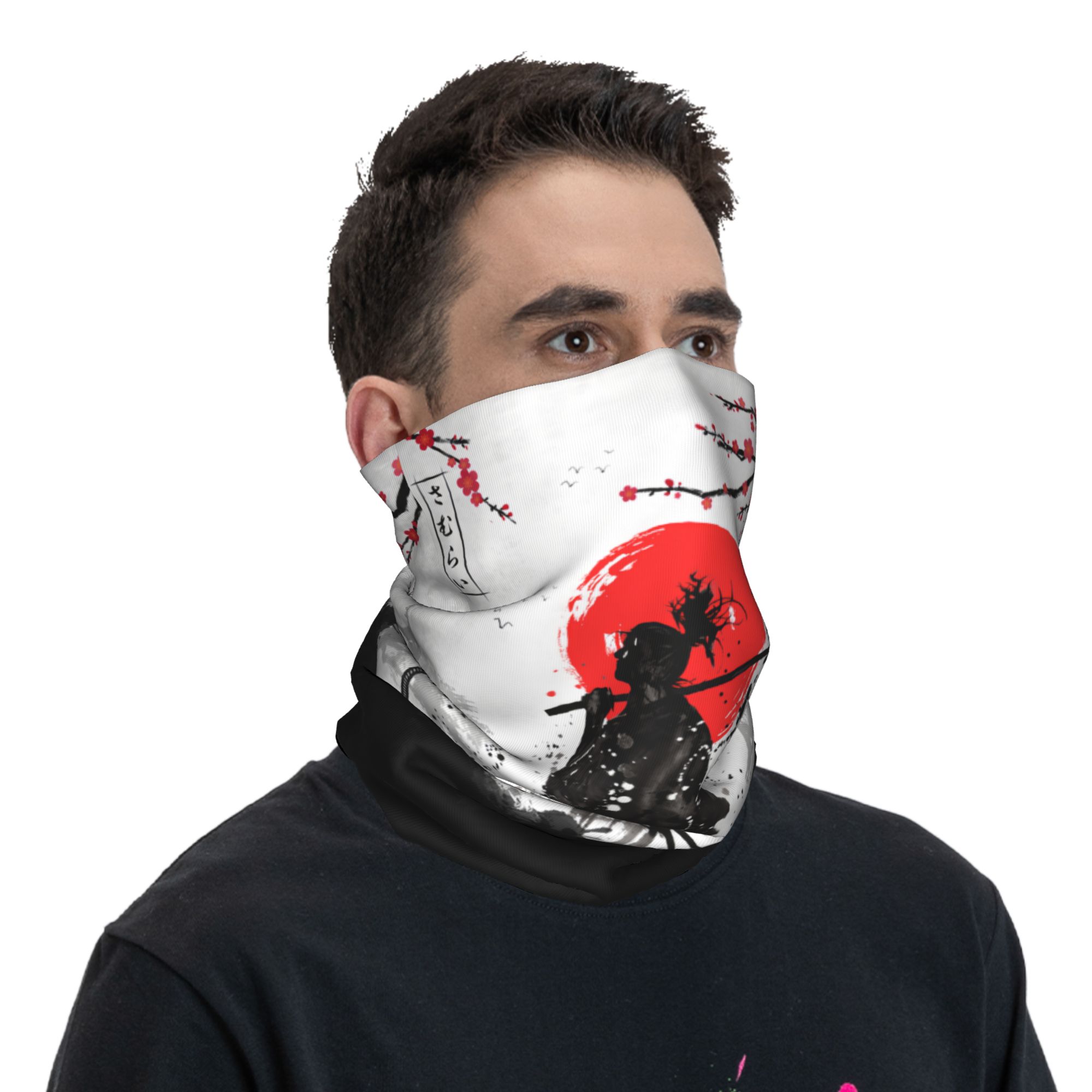 Japanese Samurai Warrior Banda - Neck Gaiter Face Cover recension och pris